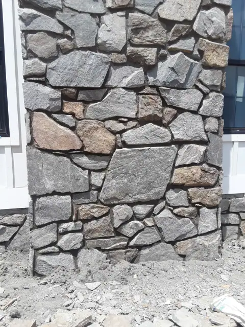 Stone chimney masonry by F. Stone Designs