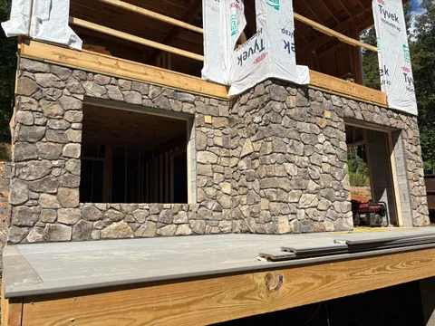 Natural stone foundation project from the client ZIP, view 2