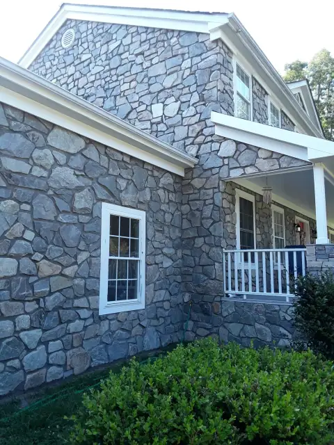 Exterior stonework by F. Stone Designs